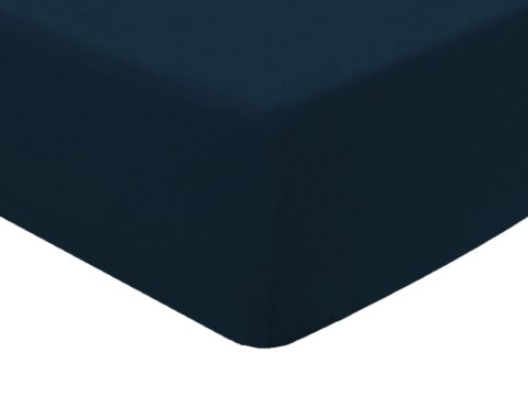 Prześcieradło frotte z gumką 90x200 cm kolor ciemny granat Prześcieradło frotte z gumką 90x200 cm kolor ciemny granat