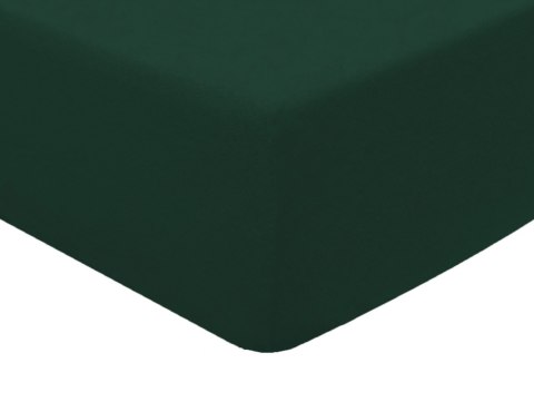 Prześcieradło frotte z gumką 140x200 cm kolor zieleń butelkowa Prześcieradło frotte z gumką 140x200 cm kolor zieleń butelkowa