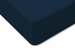 Prześcieradło jersey z gumką 160x200 cm kolor ciemny granat