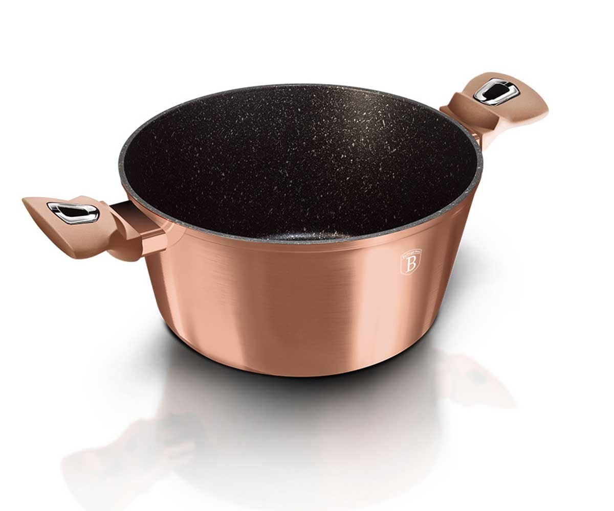 ZESTAW GARNKÓW GRANITOWYCH BERLINGER HAUS BH-7034 ROSE GOLD 18 ELEM. ZESTAW GARNKÓW GRANITOWYCH BERLINGER HAUS BH-7034 ROSE GOLD 18 ELEM.