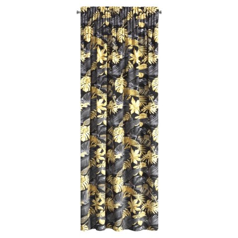 Zasłona welwetowa z nadrukiem BLER kolor CZA+MUS 140X270 TAŚMA