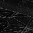 Narzuta welwetowa KRISTIN 170x210 cm kolor czarny
