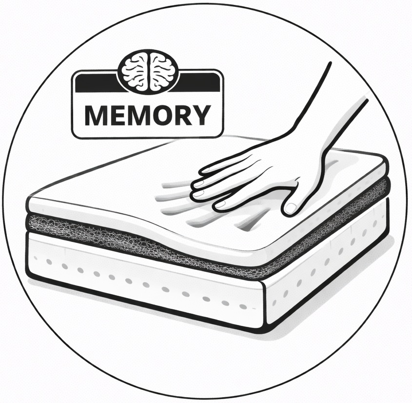 Top pianka z pamięcią kształtu